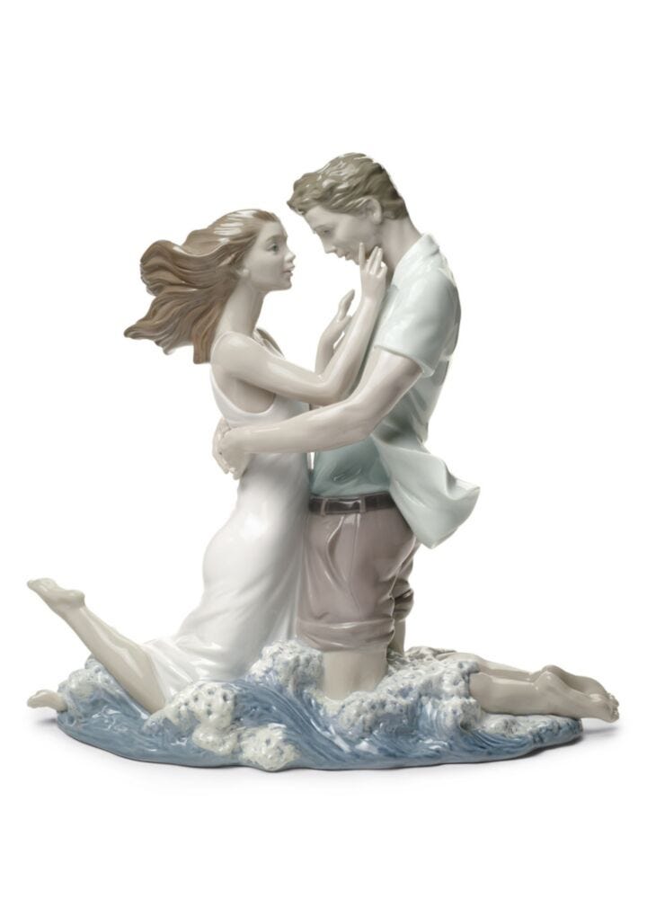 The Thrill of Love Couple Figurine in Lladró