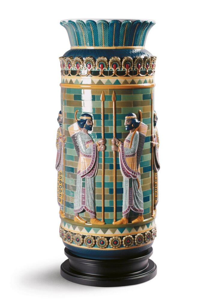 Archers Frieze Vase Sculpture. Limited Edition in Lladró