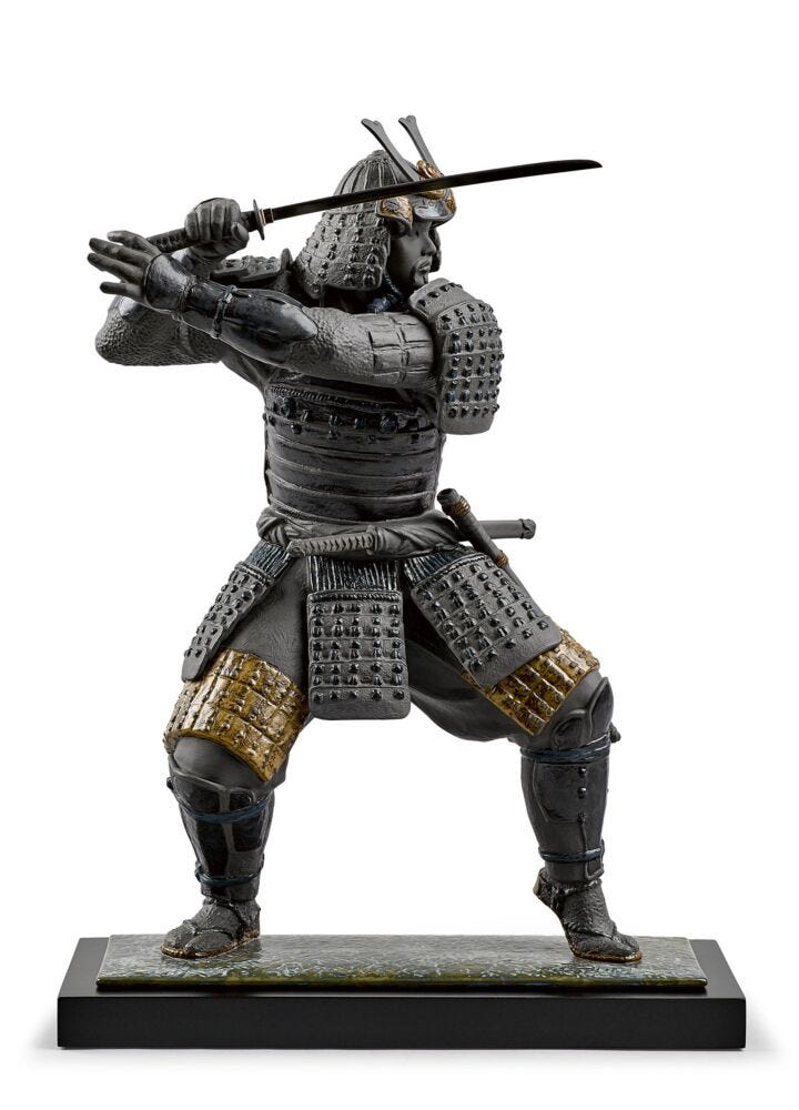 Samurai Warrior Sculpture in Lladró