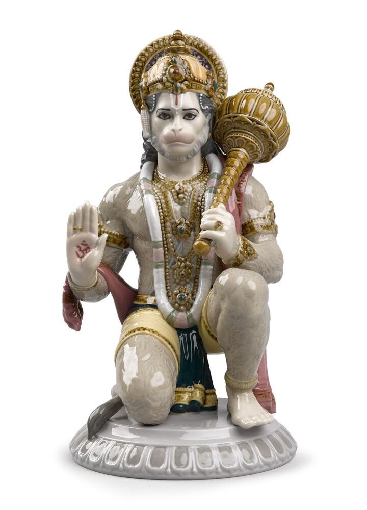 Hanuman Figurine in Lladró