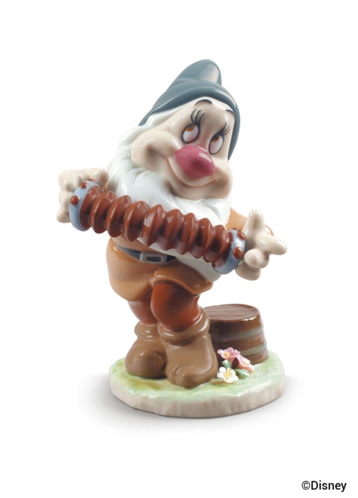 Bashful Snow White Dwarf Figurine in Lladró