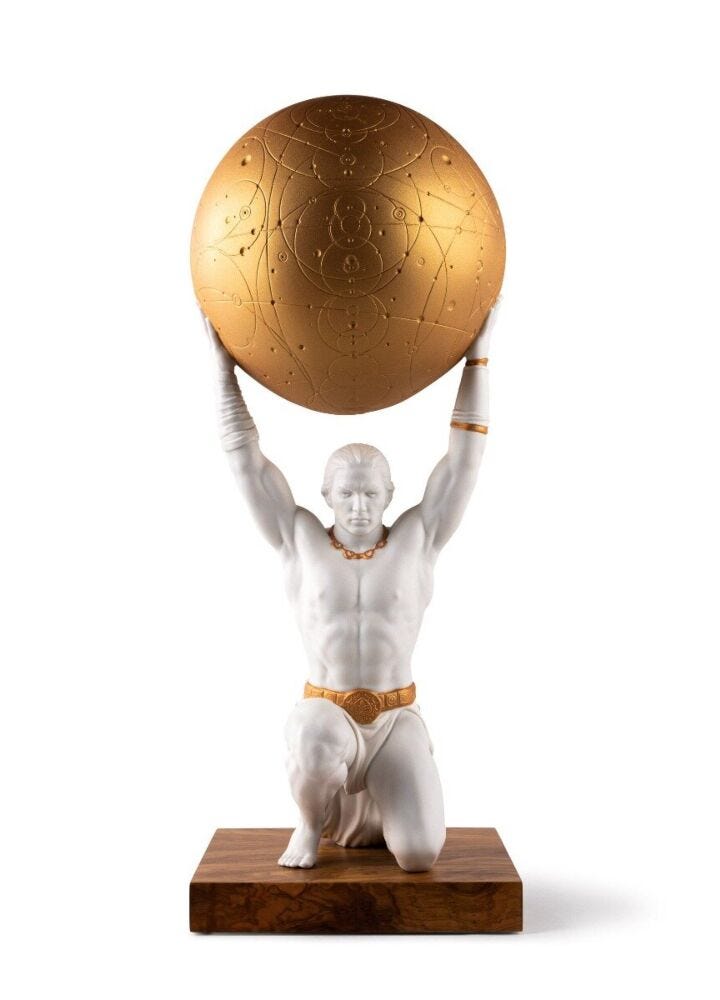 Atlas Sculpture in Lladró