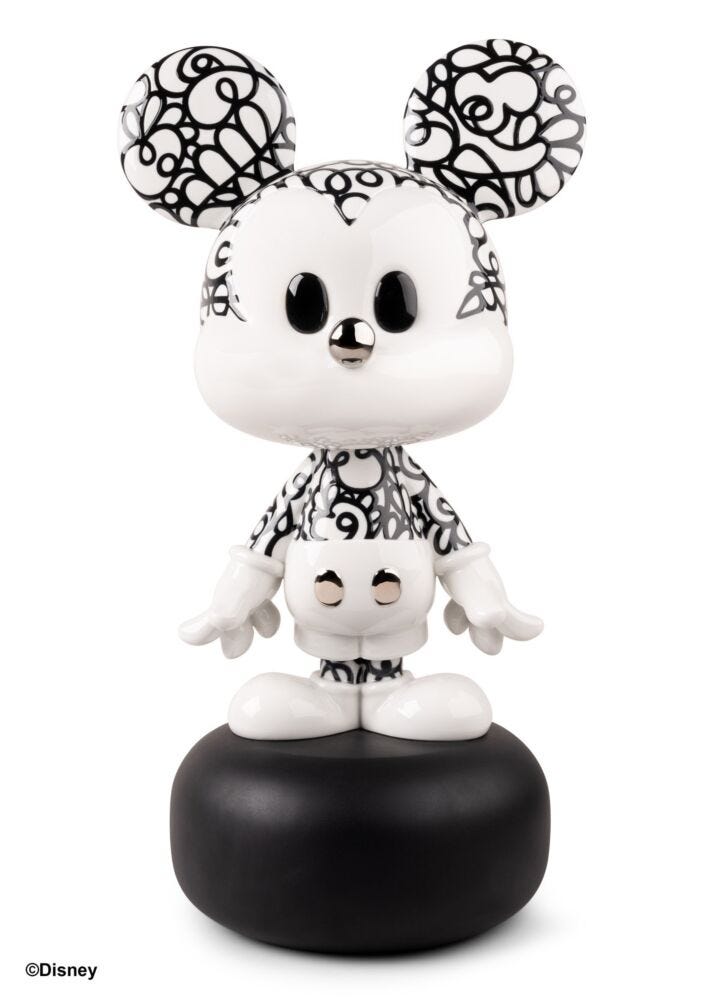 Doodle Mickey™ Sculpture. Limited Edition in Lladró