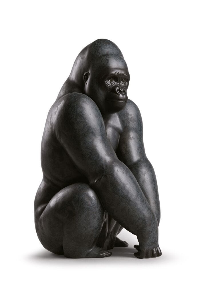 Gorilla Figurine in Lladró