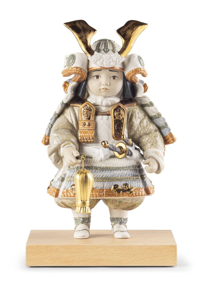 Warrior boy Sculpture. Copper. Limited Edition in Lladró