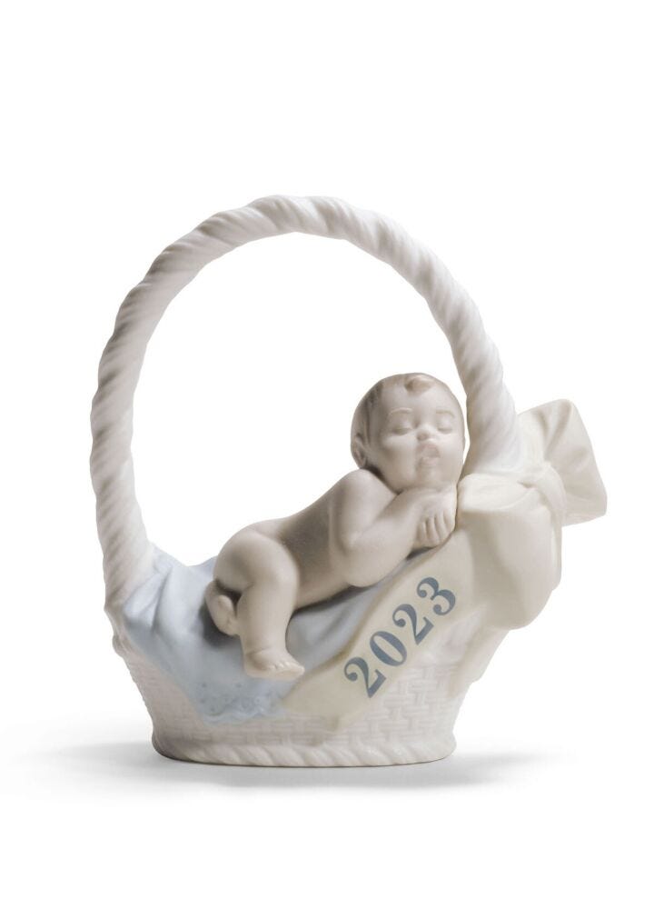 Born in 2023 Boy Figurine in Lladró