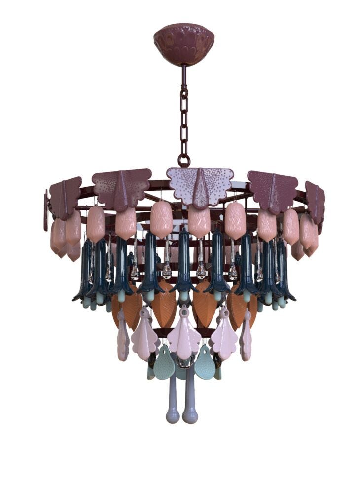 Seasons Chandelier 70 in Lladró