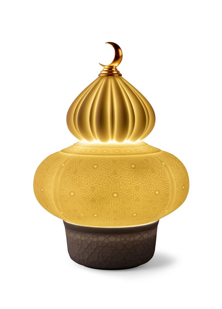 Majestic Nights wireless lamp (brown) in Lladró