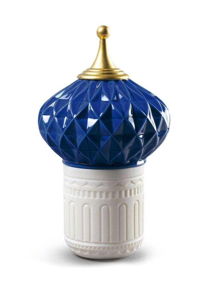 Candela pinnacolo azzurro 1001 Lights. Profumo Unbreakable Spirit in Lladró