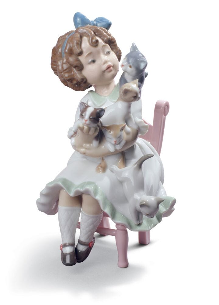 My Little Family Girl Figurine in Lladró