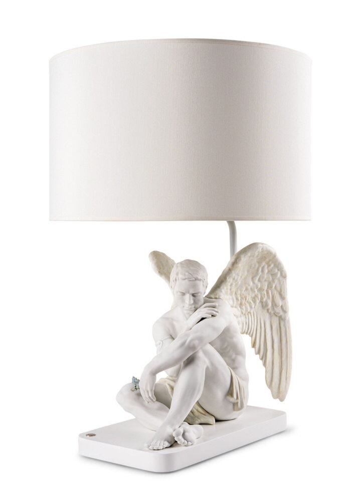 Protective Angel Table Lamp in Lladró