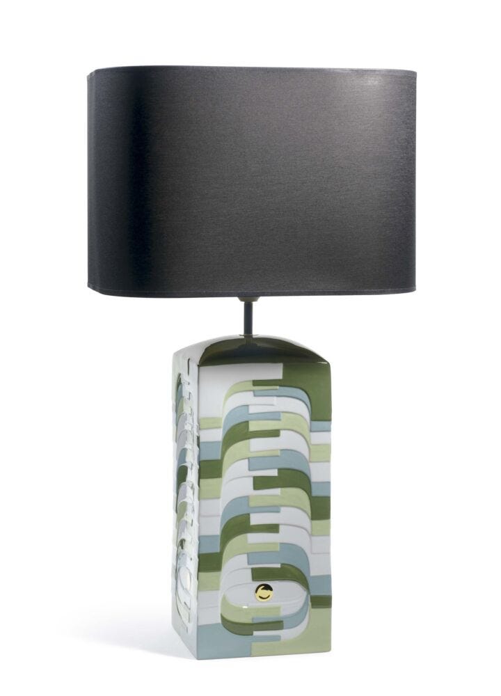 Estratos - Large lamp -green (CE) in Lladró