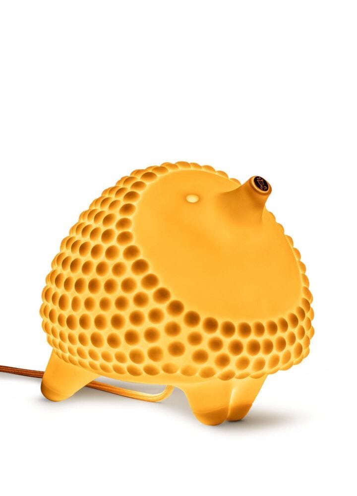 Hedgehog table lamp in Lladró