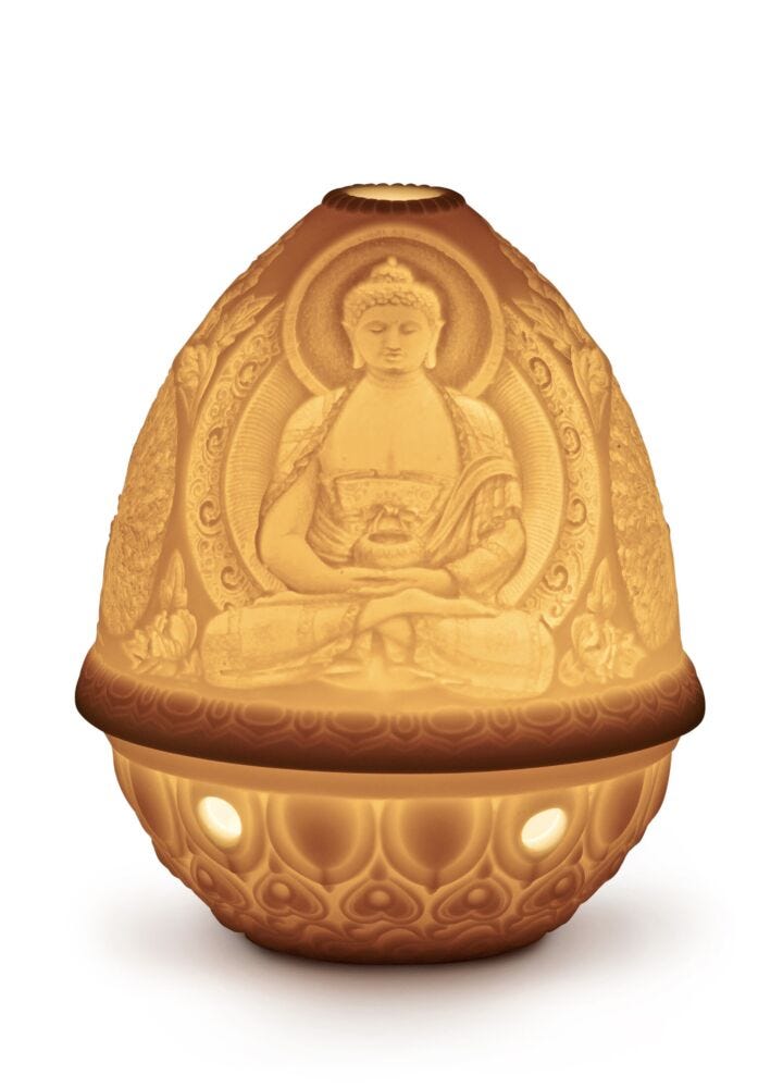 Buddha Lithophane in Lladró