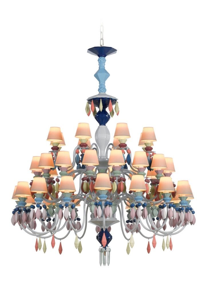Belle de Nuit 40 Lights Chandelier in Lladró