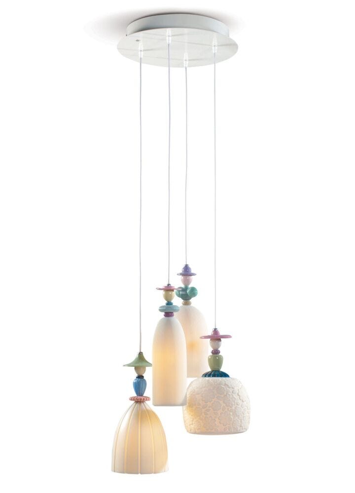 Mademoiselle 4 Lights Walking on The Beach Ceiling Lamp in Lladró