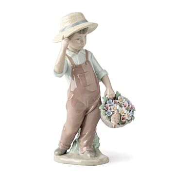 My Happy Friend Boy Figurine in Lladró