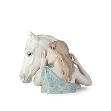A True Friend Woman Figurine. Limited Edition in Lladró