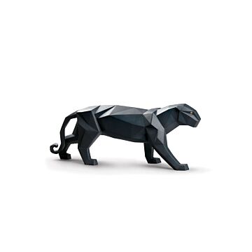 Panther Figurine. Black matte in Lladró