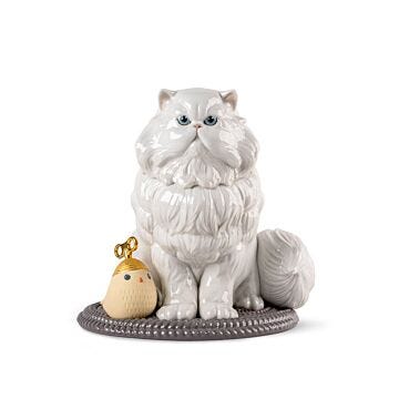 Persian Cat Sculpture in Lladró