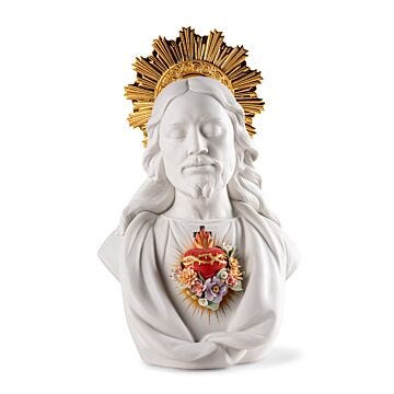 Sacred Heart of Jesus Sculpture in Lladró