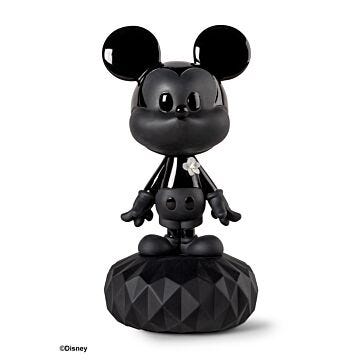 Mickey Total Black Sculpture in Lladró