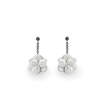 Orchid - ショートピアス in Lladró