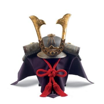 Samurai Helmet Figurine. Limited Edition in Lladró