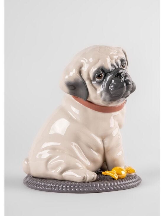 Puppie Pug Sculpture - Lladro-USA