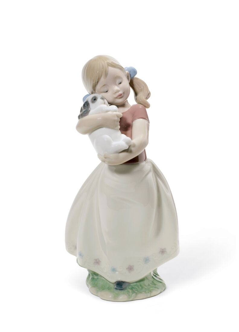 My Sweet Little Puppy Girl Figurine - Lladro-Canada