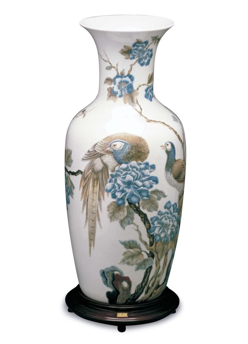 Pheasant vase (L.E.) (B) in Lladró