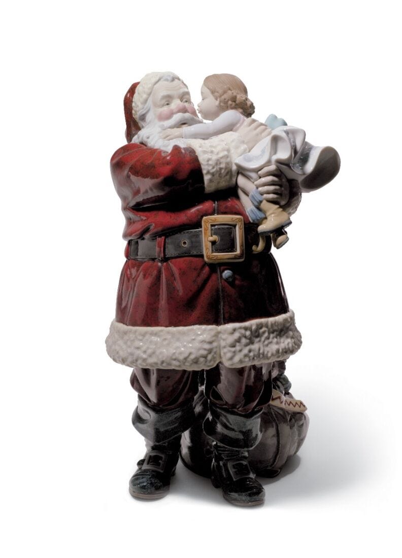 Santa I've Been Good! Figurine. Limited Edition in Lladró