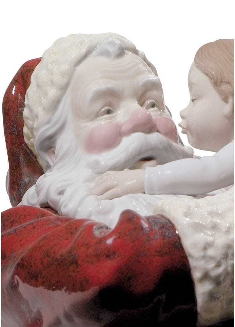 Santa I've Been Good! Figurine. Limited Edition in Lladró