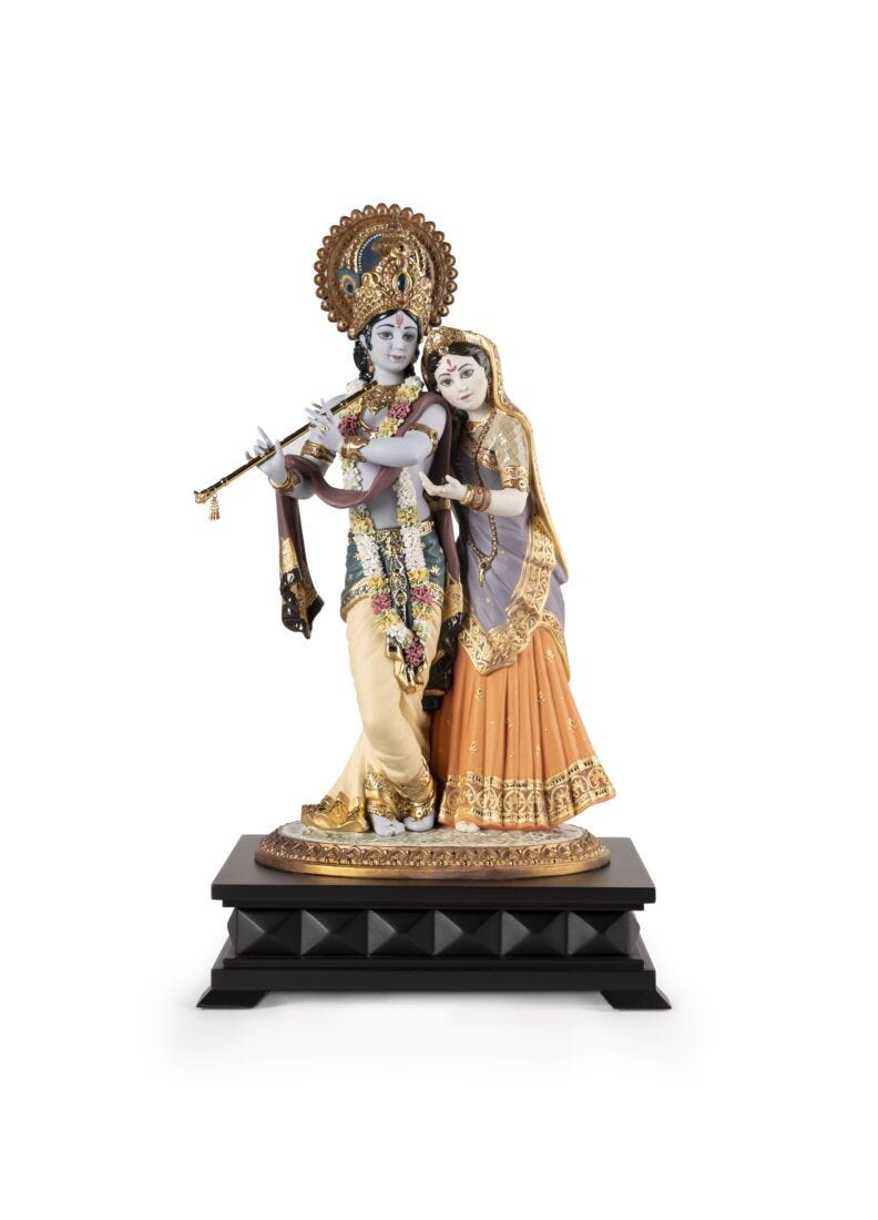 Radha Krishna Sculpture. Limited edition in Lladró