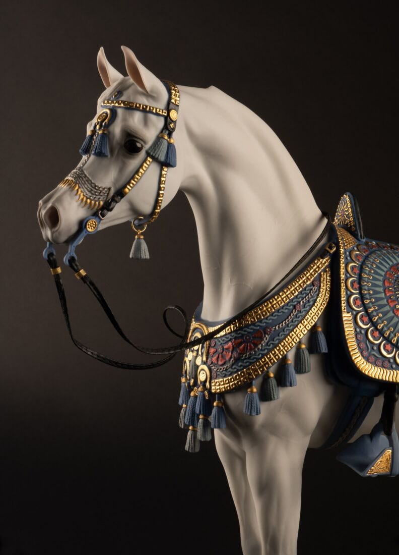 Arabian Pure Breed Horse Sculpture. Limited Edition in Lladró
