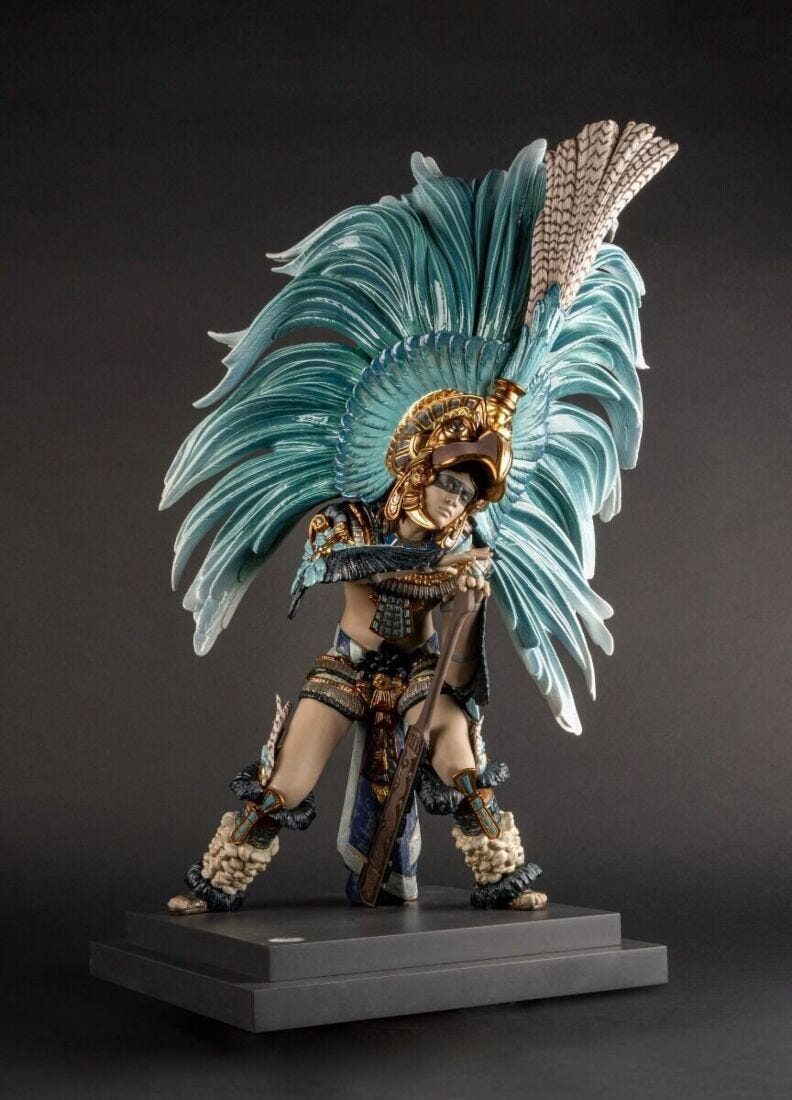 Aztec dance Sculpture. Limited edition in Lladró