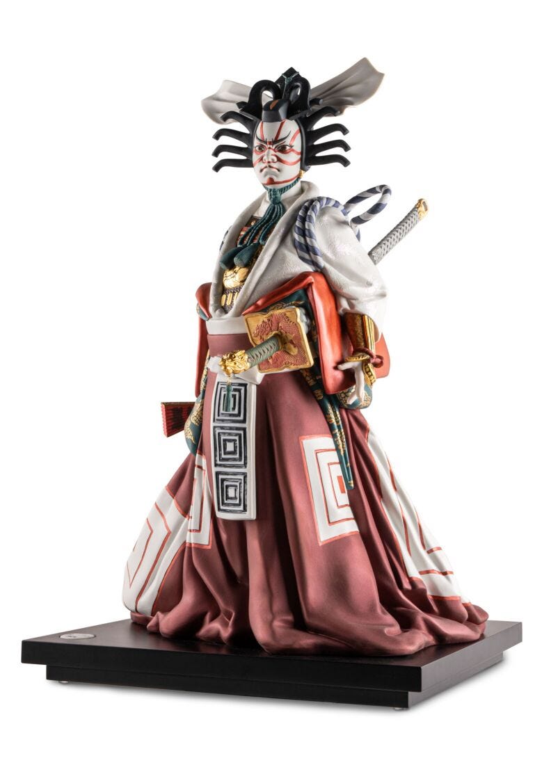 Scultura Japan-Kabuki. Serie Limitata in Lladró