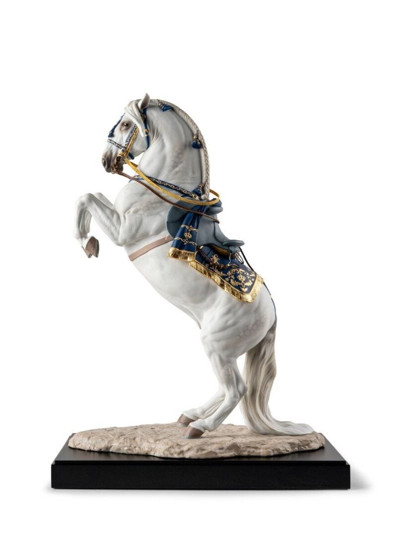 Spanish Pure Breed Sculpture - Haute École. Limited Edition in Lladró