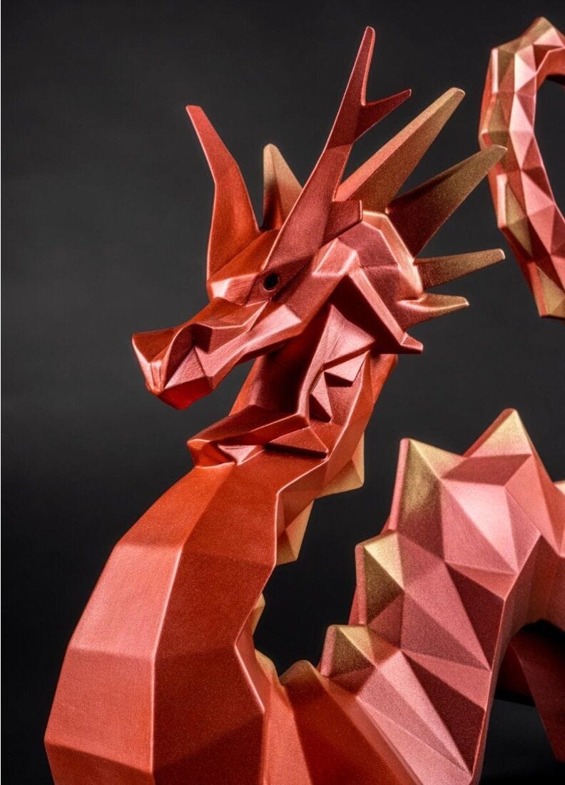 Origami ドラゴン (Red) 70周年記念モデル =Limited Edition= in Lladró