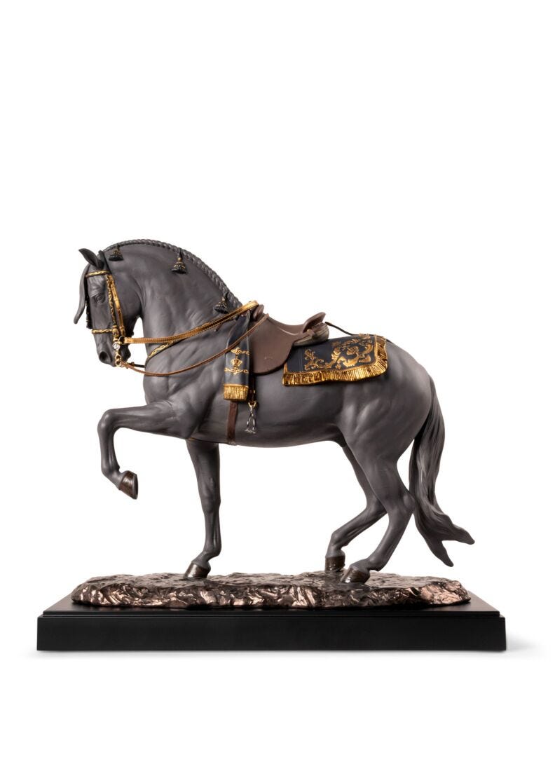 Escultura Caballo español. Negro. Serie Limitada, 1 de 11