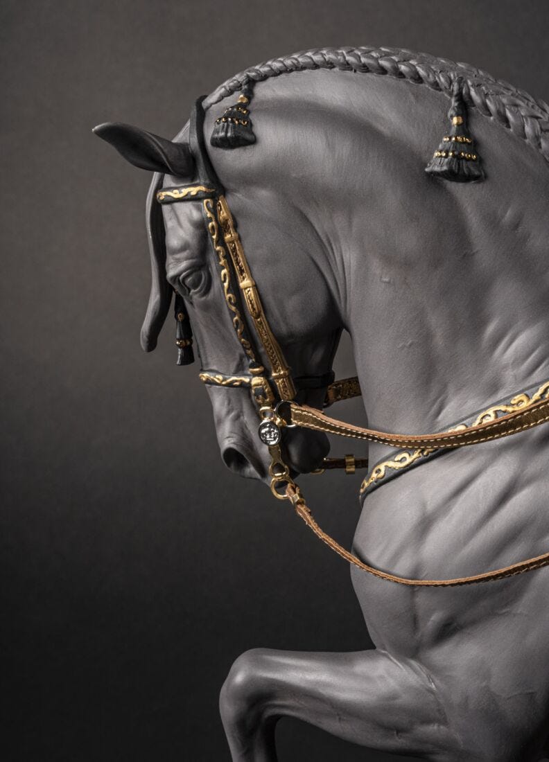 Spanish pure breed Sculpture. Black. Limited Edition, 4 of 10