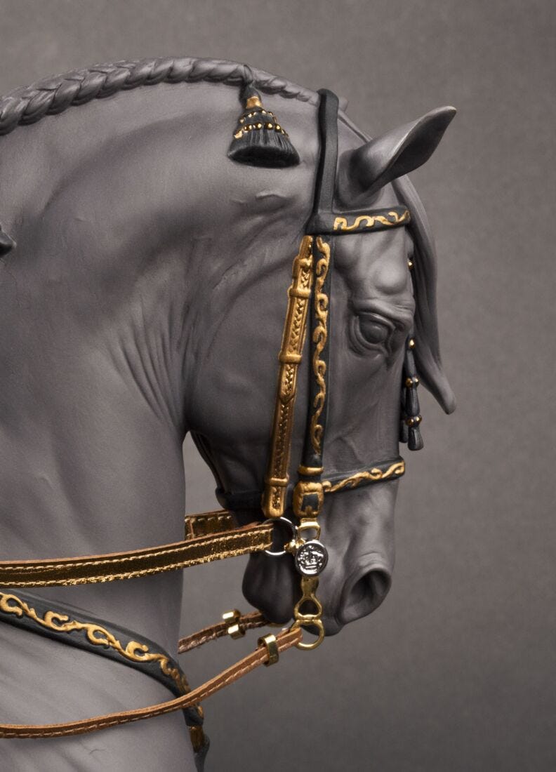 Escultura Caballo español. Negro. Serie Limitada, 7 de 11