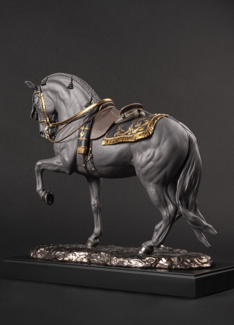 Spanish pure breed Sculpture. Black. Limited Edition, 8 of 10