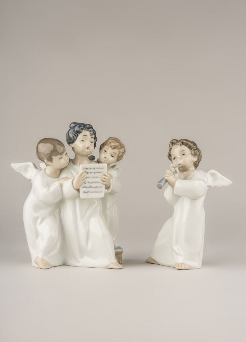 楽天市場】リヤドロ 可愛いフルート 天使 置物 01004540 LLADRO