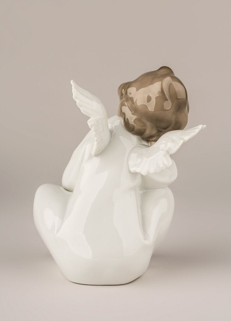 Angel Dreaming Figurine in Lladró