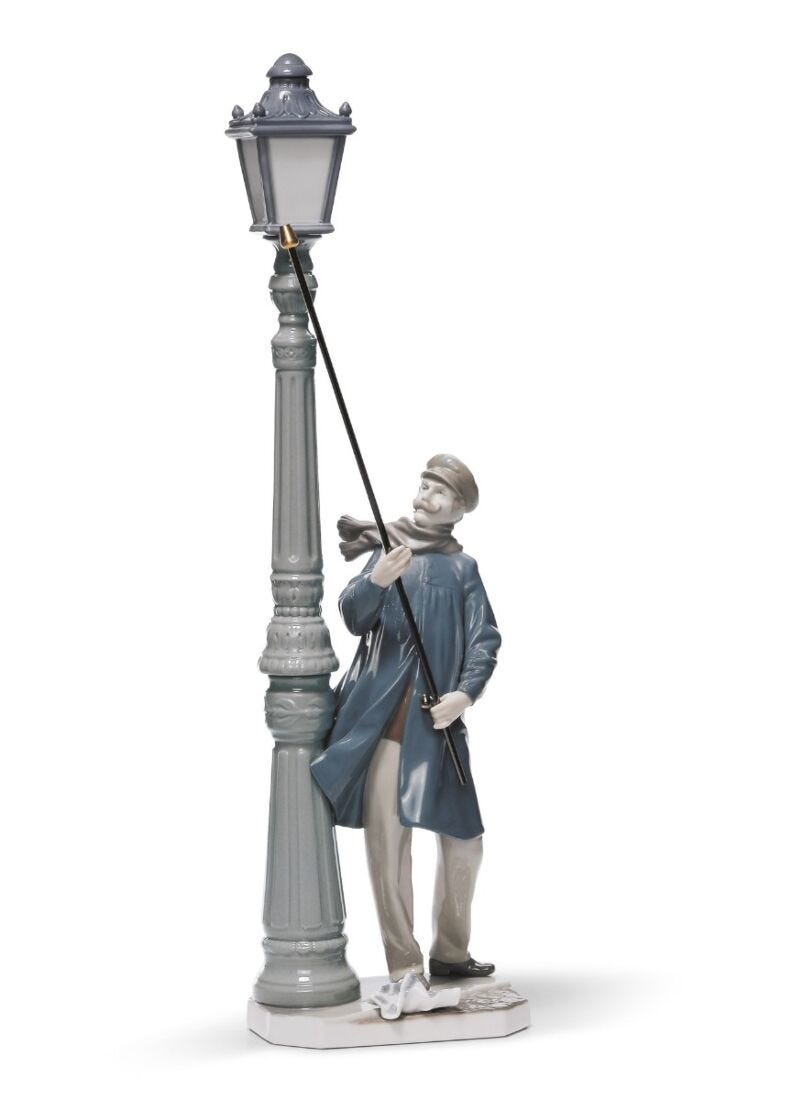 Figurina L'uomo dei lampioni in Lladró