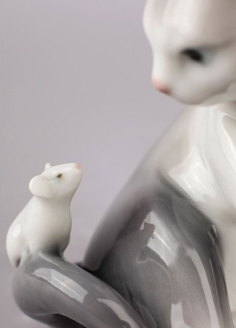 Figurina Il gatto e il topo in Lladró