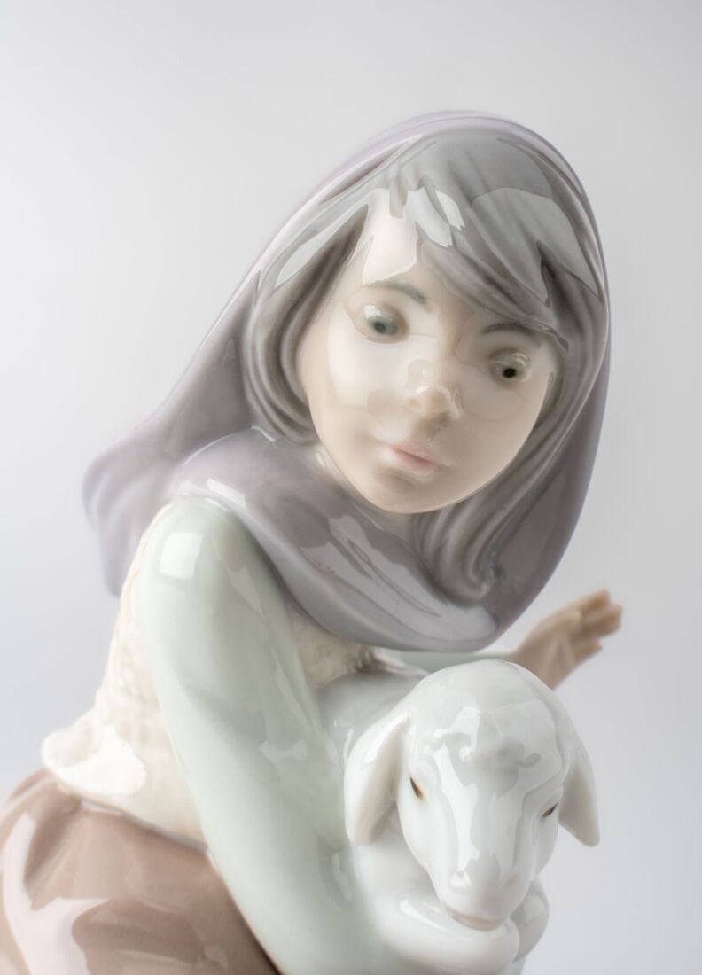 Lost Lamb Nativity Figurine in Lladró