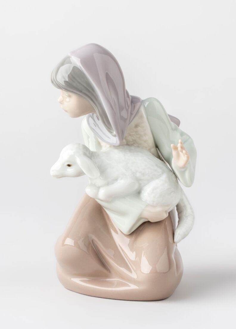 Lost Lamb Nativity Figurine in Lladró