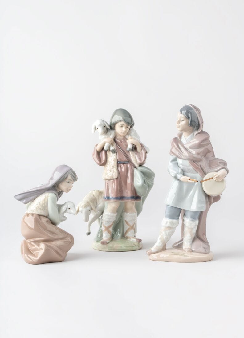 Lost Lamb Nativity Figurine in Lladró
